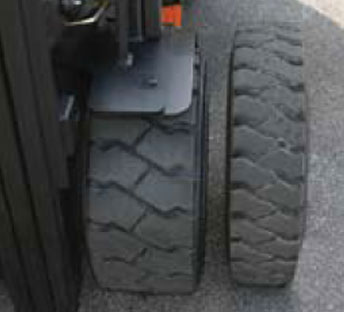 Big Foot wide tires for forklifts