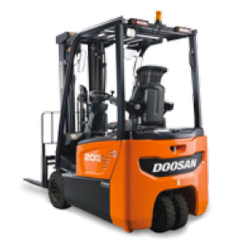 Doosan electric 3,000 lb forklift