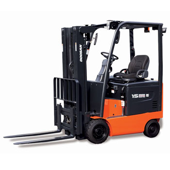 Doosan electric 4,000 lb forklift