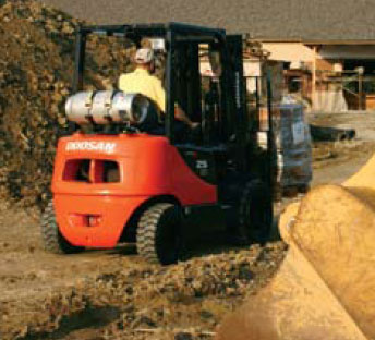 Rough terrain forklifts