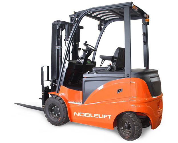 New NOBLELIFT electric solid pneumatic tire forklifts available now at Langer Material Handling New solid pneumatic tire electric forklifts for sale
