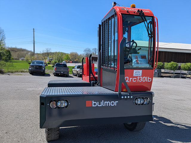 Transport and move Long pipe, wood or other long materials with ease using a used Bulmor Sideloader from Langer Material Handling