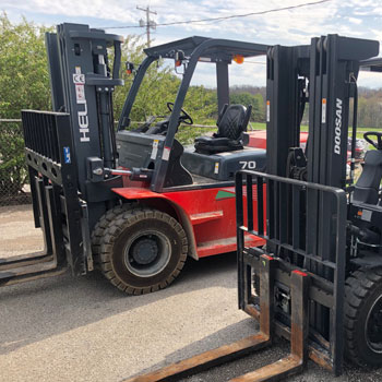 Rental forklifts at Langer Material Handling