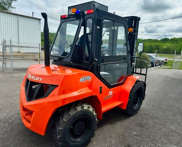 New NOBLELIFT Diesel Rough Terrain forklifts available now at Langer Material Handling New Diesel Rough Terrain Forklifts for sale